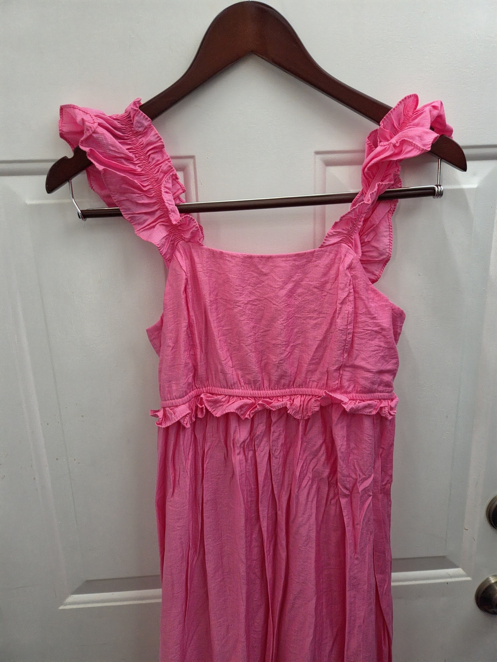 Pink Ruffle Strap Sundress - Picture 2 of 7